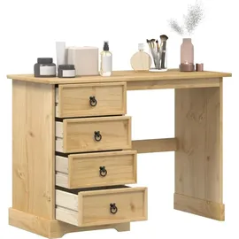 vidaXL Schminktisch Corona 104x47x75 cm Massivholz Kiefer