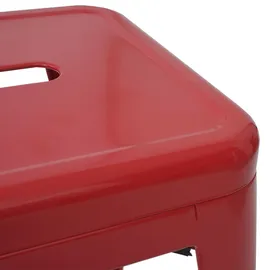 Mendler 4er-Set Barhocker  ~  rot