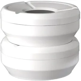 APS 83610 Windaschenbecher "CASUAL", Ø 10 cm, Höhe 4 cm, Melamin, weiß