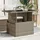 vidaXL Gartentisch mit Glasplatte 100 x 55 x 73 cm Grau