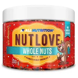 ALLNUTRITION Nutlove Whole Nuts Erdnüsse in Vollmilchschokolade 300 g