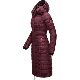 Navahoo Wintermantel "Umay", Damen, Gr. L (40), rot (weinrot), Oberstoff: 100% Polyester, Futter: 100% Polyester, Wattierung: 100% Polyester, Ärmelfutter: 100% Polyester, Kunstpelz: 90% Polyacryl, 10% Polyester, tailliert ca.