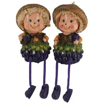 ABC home | Kantenhocker Wichtelkinder | Polyresin | 2er Set