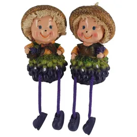 ABC home | Kantenhocker Wichtelkinder | Polyresin | 2er Set