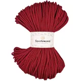 Geflochtene Baumwollkordel 3mm 100m, 46 Farben, Häkelkordel, Makramee Kordel, Makramee Garn, Premium Garn, Makramee Seil, Sznurkomania (Claret)