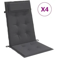 VidaXL Hochlehner-Auflagen 4 Stk. Anthrazit Oxford-Gewebe