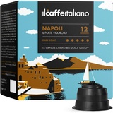 Il Caffè Italiano Kaffeekapseln Kompatibel Dolce Gusto Napoli 96 Stk | Kompatibel Dolce Gusto Kaffeekapseln Mit Kräftigem und Würzigem Aroma | Kompatibel Nescafe Dolce Gusto Kapseln | Frhome