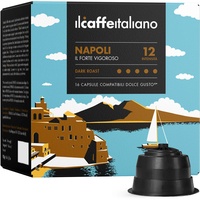 Il Caffè Italiano Kaffeekapseln Kompatibel Dolce Gusto Napoli 96 Stk | Kompatibel Dolce Gusto Kaffeekapseln Mit Kräftigem und Würzigem Aroma | Kompatibel Nescafe Dolce Gusto Kapseln | Frhome