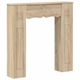 vidaXL Kaminumrandung Sonoma 102 x 20 x 102 cm Holzwerkstoff - Braun