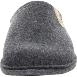 ROHDE Lucca-H kuschelige Herren Filz Hausschuhe in anthrazit, Filzfutter, herausnehmbares Weichtritt Fußbett - Grau 42