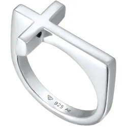 KUZZOI Herren Kreuz Modern Schlicht 925 Silber Herrenschmuck   