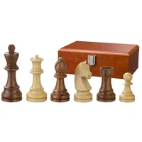 Philos Schachfiguren Artus, Königshöhe 78 mm, gewichtet, in Holzbox