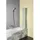 Aqualine VANDA Badewannenfaltwand 1000x1400 mm, Chrom, Mattglas - Silber