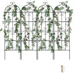 VEVOR 4er Set Rankhilfe Rankgitter Kletterhilfe Pflanzengitter Spalier 51x180cm