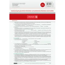 Brunnen Arbeitsvertrag gewerblich, A4, 2x2 Blatt selbstdurchschreibend,