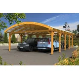 SKANHOLZ Skan Holz Bogendach-Carport Franken 635 x 969 Eiche hell