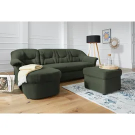 DOMO collection Eckcouch Mikrofaser 2-Sitzer Grün