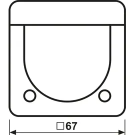 Jung KNX Automatik-Schalter CD 3281-1 WW