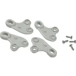 Schneider Electric NSYAEFTB Befestigungslaschen in Thermoplast-PC und Schrauben für Gehäuse =H150xL150mm