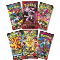 The Pokémon Company Sammelkarte Deutsche Pokemon Karten Booster Auswahl Erhabene Helden und co, Mega Entwicklungen, Reisegefährten & Stürmische Funken