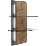 MCA Furniture Assini Wandregal 60 x 91 x 26 cm Braun