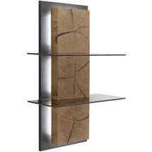 MCA Furniture Assini Wandregal 60 x 91 x 26 cm Braun