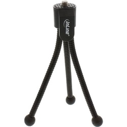 InLine  Mini-Stativ für Digitalkameras, 11,5cm Höhe, schwarz, Stativ, Schwarz