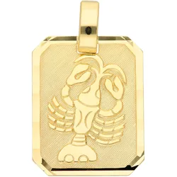 Ketten-Anhänger ADELIA ́S "333 Gold Sternzeichen Anhänger Krebs", gold, Schmuckanhänger, Damen, Krebs, Gold, Goldschmuck für Damen & Herren