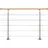 DOLLE Geländer-Set 150 cm Aluminium/Edelstahl/Buche