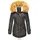 Navahoo Damen Hochwertiger Wintermantel Winterparka mit großem Kunstfell La Viva