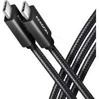 AXAGON USB-C® Kabel USB 3.2 Gen2x2 USB-C® Stecker 0.5m Schwarz BUCM32-CM05AB