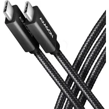 AXAGON USB-C® Kabel USB 3.2 Gen2x2 USB-C® Stecker 0.5m Schwarz BUCM32-CM05AB
