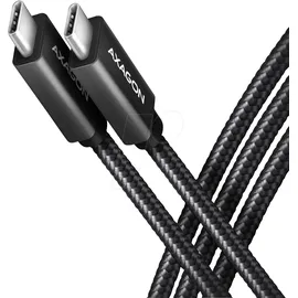 AXAGON USB-C® Kabel USB 3.2 Gen2x2 USB-C® Stecker 0.5m Schwarz BUCM32-CM05AB