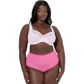 Ulla Popken Damen große Größen Übergrößen Plus Size Bügel-BH, Blütenspitze, Vollspitze Baby rosa 85D 727062504-85D