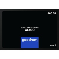 goodram CL100 gen.3 960GB, 2.5" 960 GB Serial ATA III 3D NAND