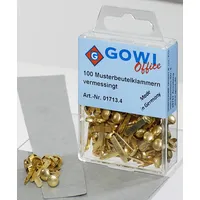 GOWI 100 Gowi Musterbeutelklammern Rundkopf
