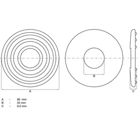 BGS Ersatz-Gummipad 2889-2, für Art. 2889
