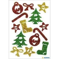 HERMA Aufkleber 3728 Weihnachtsmotive, 14 Etiketten