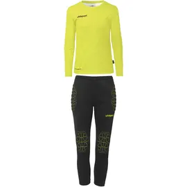 Uhlsport Prediction Torwart-Set Kinder fluo gelb/schwarz 164