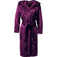 REDBEST Fleece Unisex-Bademantel mit Kapuze Perris in beere |