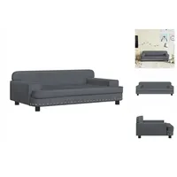 vidaXL Kindersofa Dunkelgrau 90x53x30 cm Samt