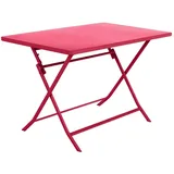 Hesperide Gartentisch klappbar 110 x 70 x 71 cm Granatapfelrot