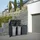 ML-Design Mülltonnenbox 200 x 80 x 116,3 cm anthrazit