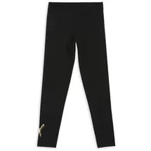 Puma ESS Metallic Leggings G schmal Schwarz 152