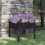 vidaXL Pflanzkübel 70 x 70 x 70 cm Schwarz