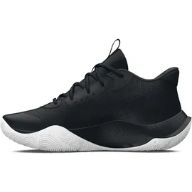 Under Armour Jet '23 Basketballschuhe UA Basketball Schuhe, Black Metallic Gold Metallic Gold, 40 EU