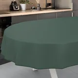 ANRO Wachstuch-Tischdecke abwaschbar Oval 200 x 140 cm Grün