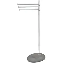 Wenko Pebble Handtuchständer 3-armig Grau/Silber