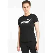 Puma Essentials Logo T-Shirt Damen 01 black S