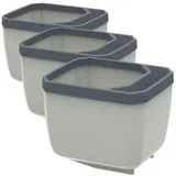Gusta Garden Herbs Buddy 14,8 x 14,3 x 15,3 cm Hellgrau Komplettset